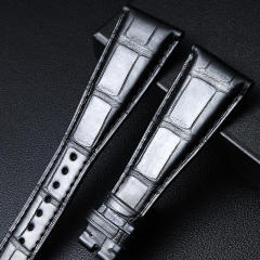 Alligator strap for Bvlgari Assioma AA44C13GLD 44mm