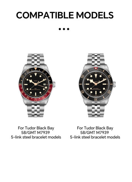 Vagenari S-Grade TPU Watch Protective Film For Tudor Black Bay 58/GMT M7939 5-link steel bracelet models