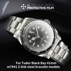 Vagenari S-Grade TPU Watch Protective Film For Tudor Black Bay 41mm  m7941 3-link steel bracelet models