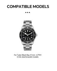 Vagenari S-Grade TPU Watch Protective Film For Tudor Black Bay 41mm  m7941 3-link steel bracelet models