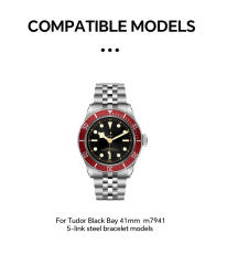 Vagenari S-Grade TPU Watch Protective Film For Tudor Black Bay 41mm  m7941 5-link steel bracelet models