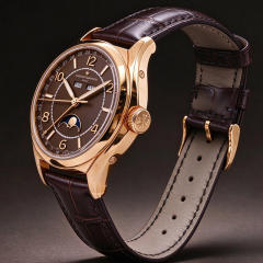 Alligator strap for Vacheron Constantin X40R2755 Fiftysix complete calendar