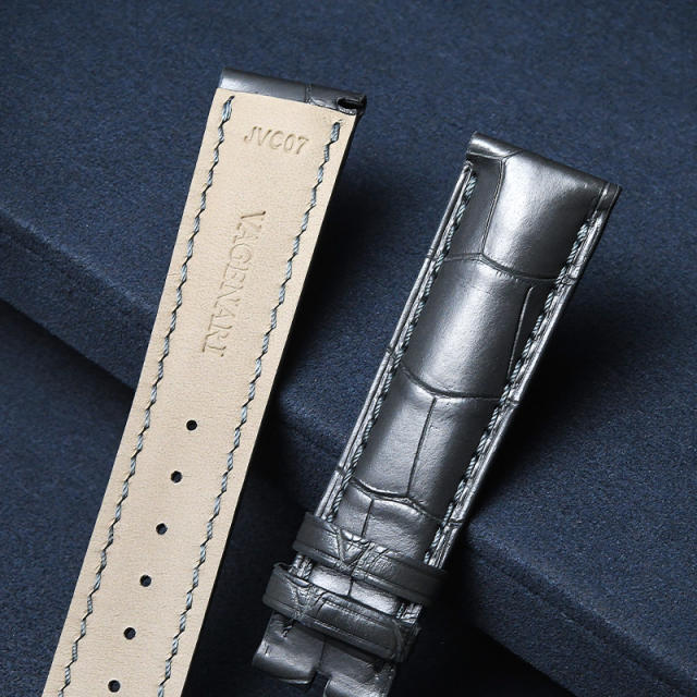 Alligator strap for Vacheron Constantin X40R2755 Fiftysix complete calendar