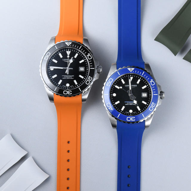 Rubber strap for Longines HydroConquest III 42mm