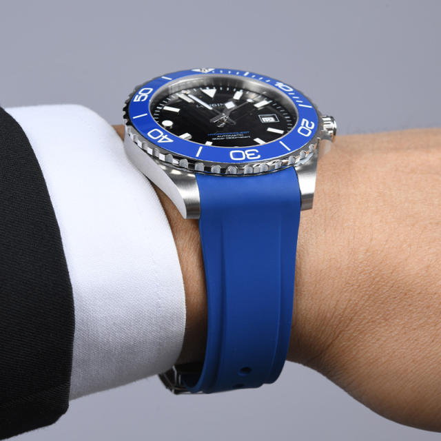 Rubber strap for Longines HydroConquest III 42mm