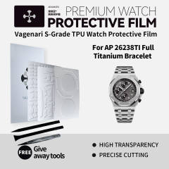 Vagenari S-Grade TPU Watch Protective Film For AP 26238TI Full Titanium Bracelet