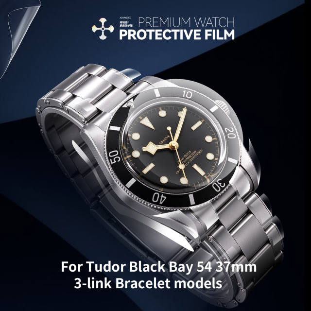 Vagenari S-Grade TPU Watch Protective Film For Tudor Black Bay 54 37mm  3-link Bracelet models