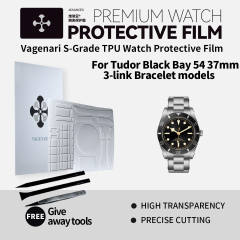 Vagenari S-Grade TPU Watch Protective Film For Tudor Black Bay 54 37mm  3-link Bracelet models