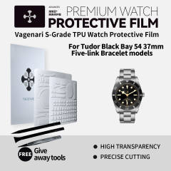 Vagenari S-Grade TPU Watch Protective Film For Tudor Black Bay 54 37mm Five-link Bracelet models