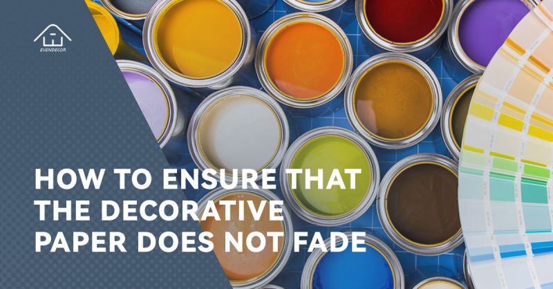 How to avoid fading in the manufacture of decorative paper printing?