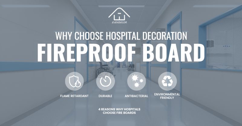 Why do hospitals use refractory boards for decoration?