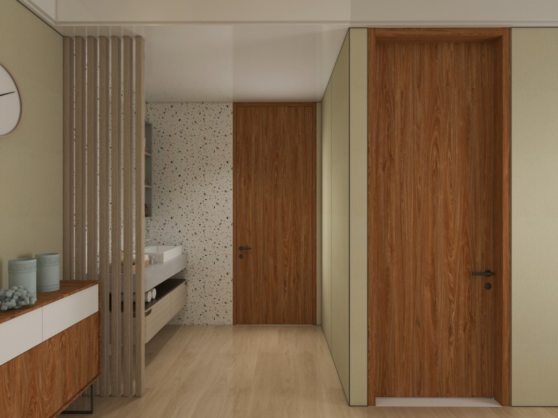 H00034 Melamine paper with wood grain