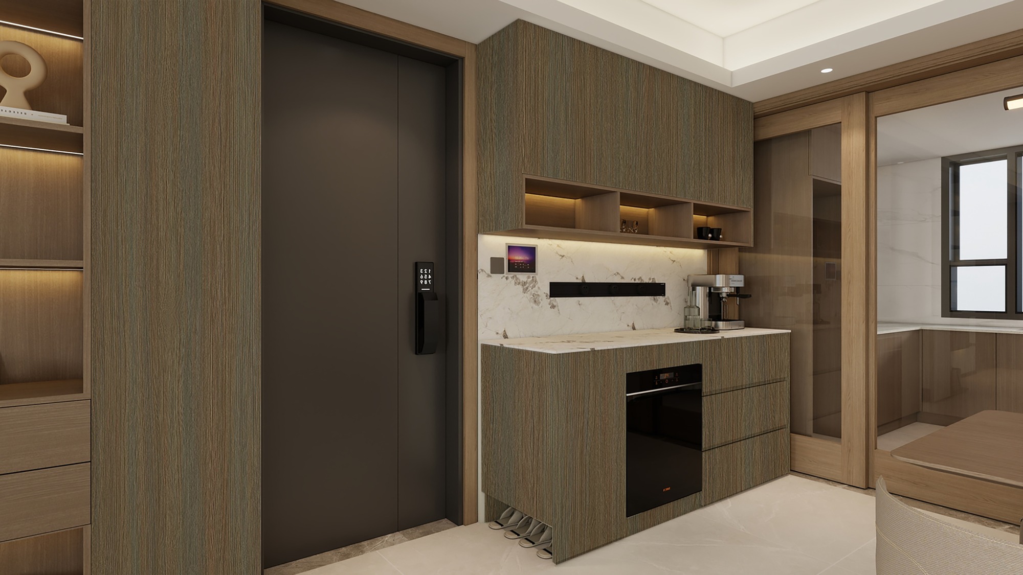 N21270 Melamine paper with wood grain