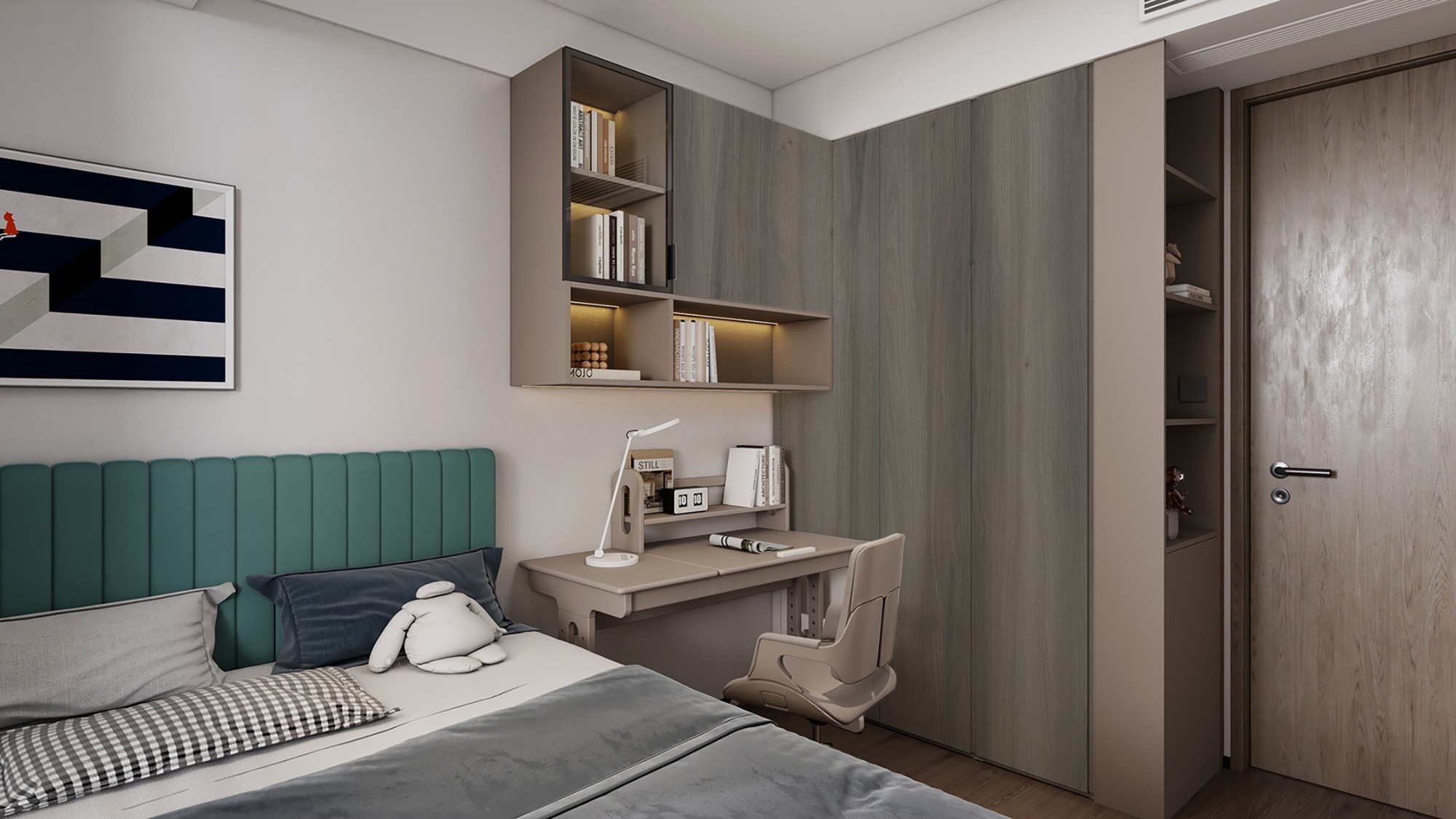 N21253 Melamine paper with wood grain