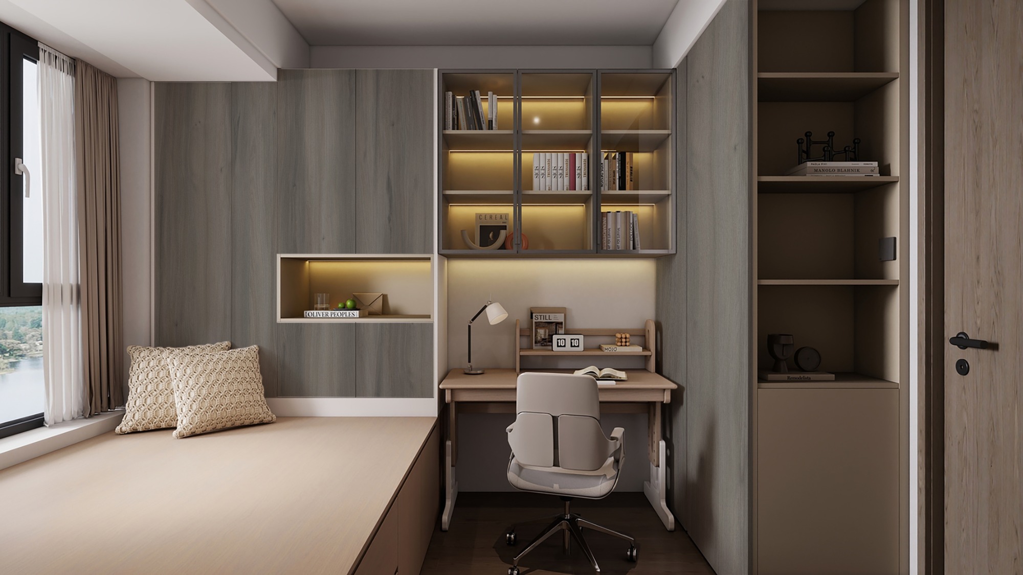 N21253 Melamine paper with wood grain