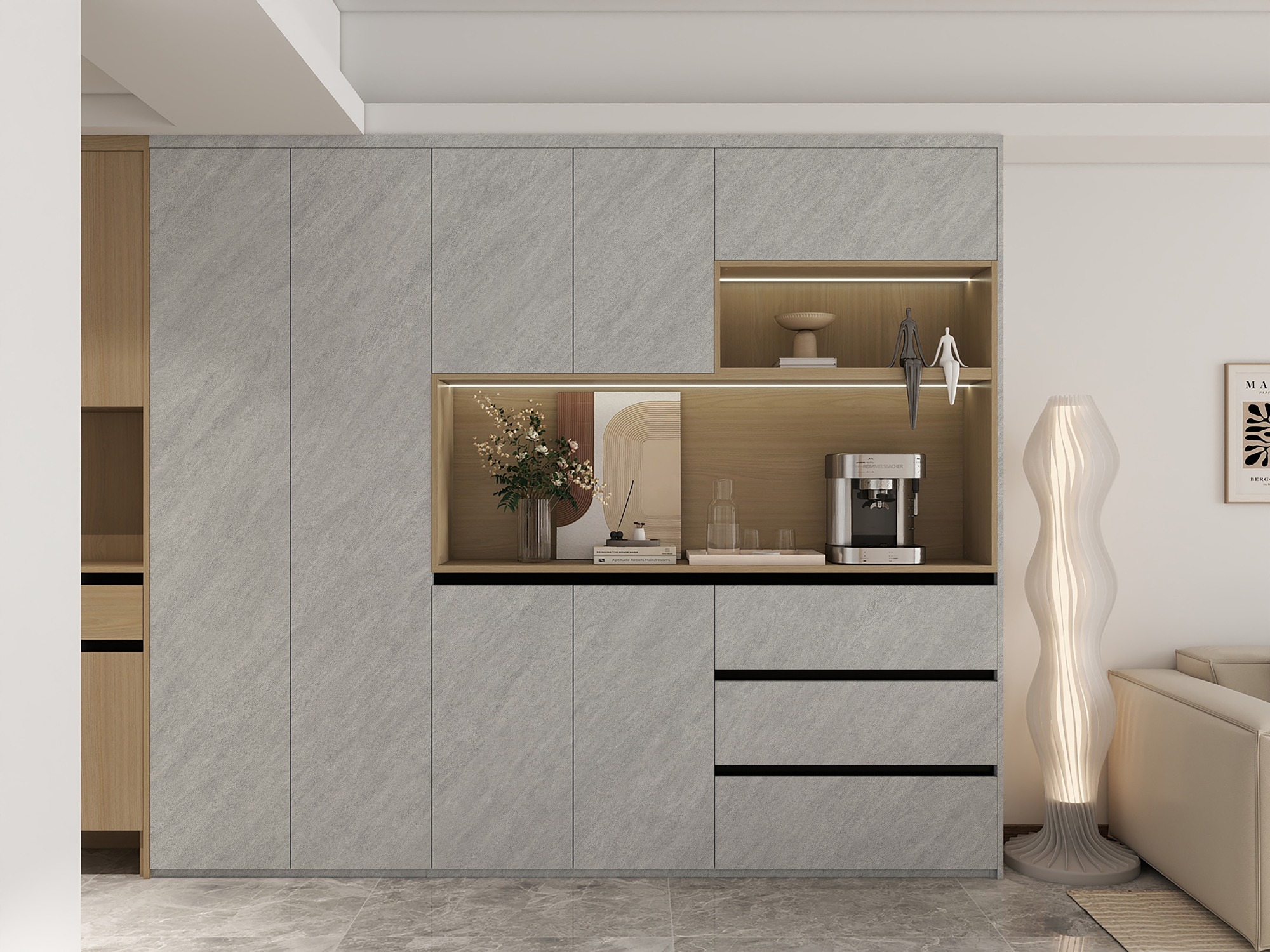 N12164 Melamine paper with wood grain