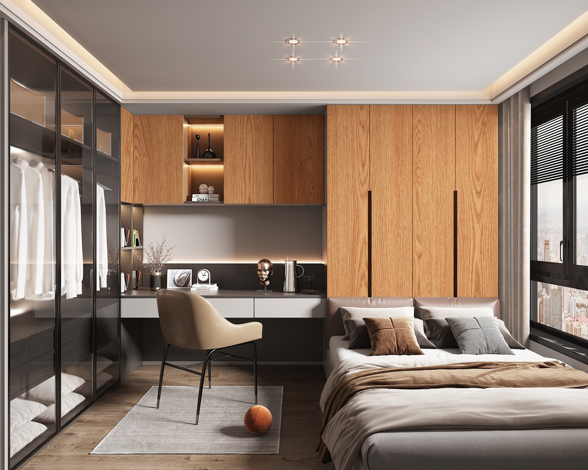 N21243 Melamine paper with wood grain