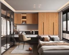 N21243 Melamine paper with wood grain