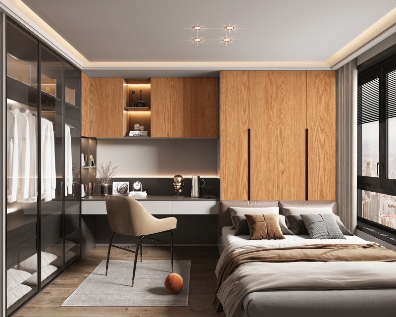 N21243 Melamine paper with wood grain