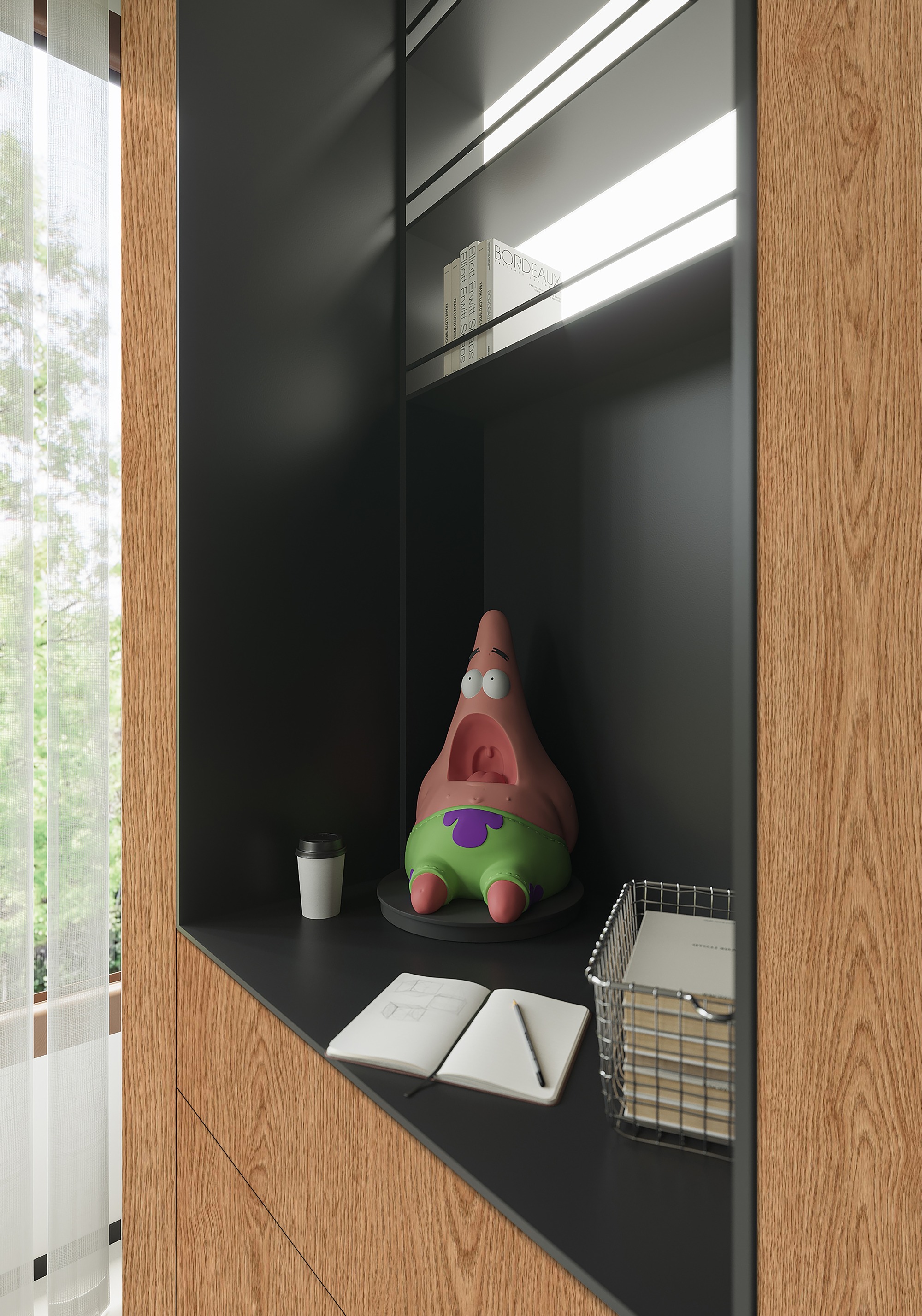 N21243 Melamine paper with wood grain