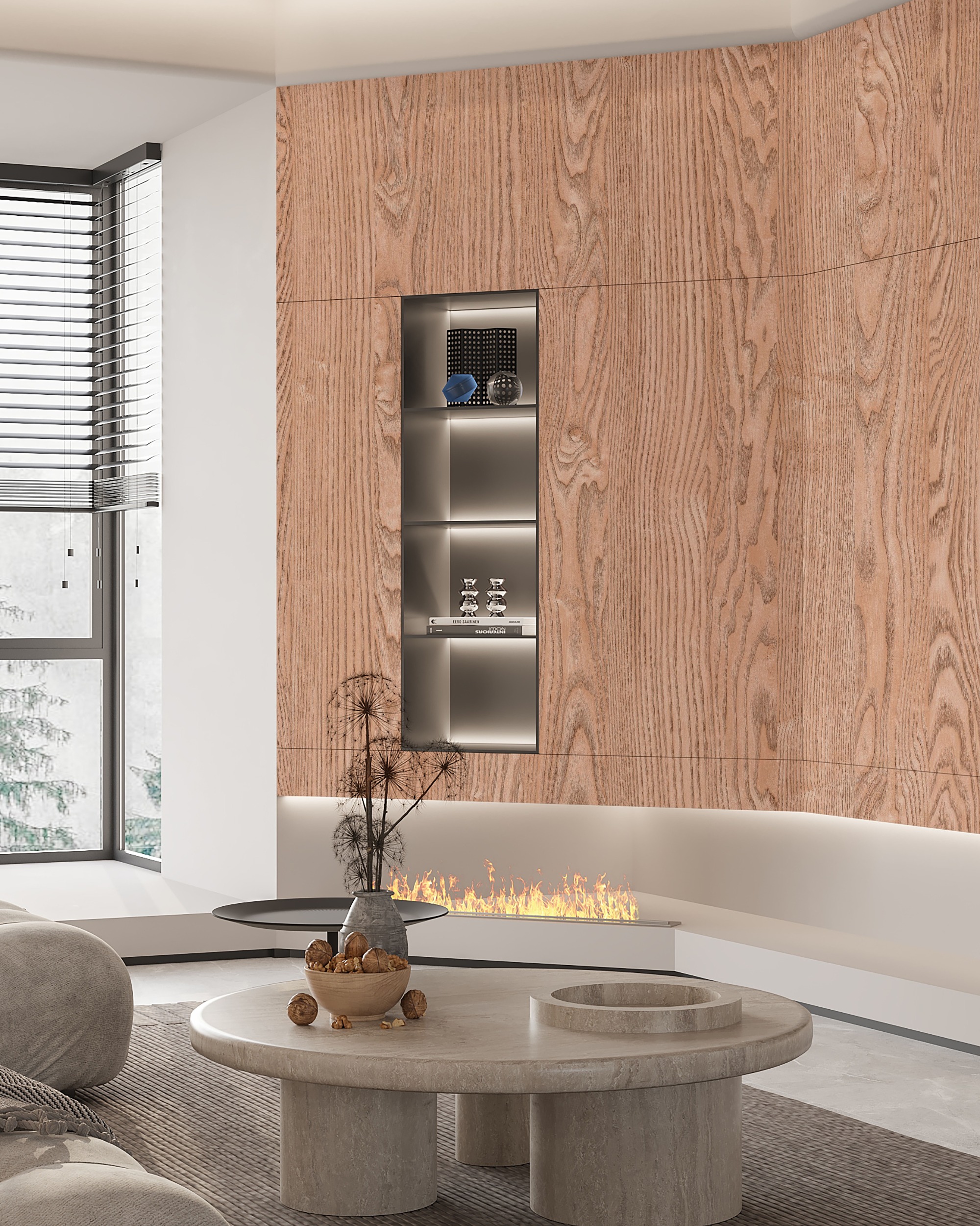 N21242 Melamine paper with wood grain