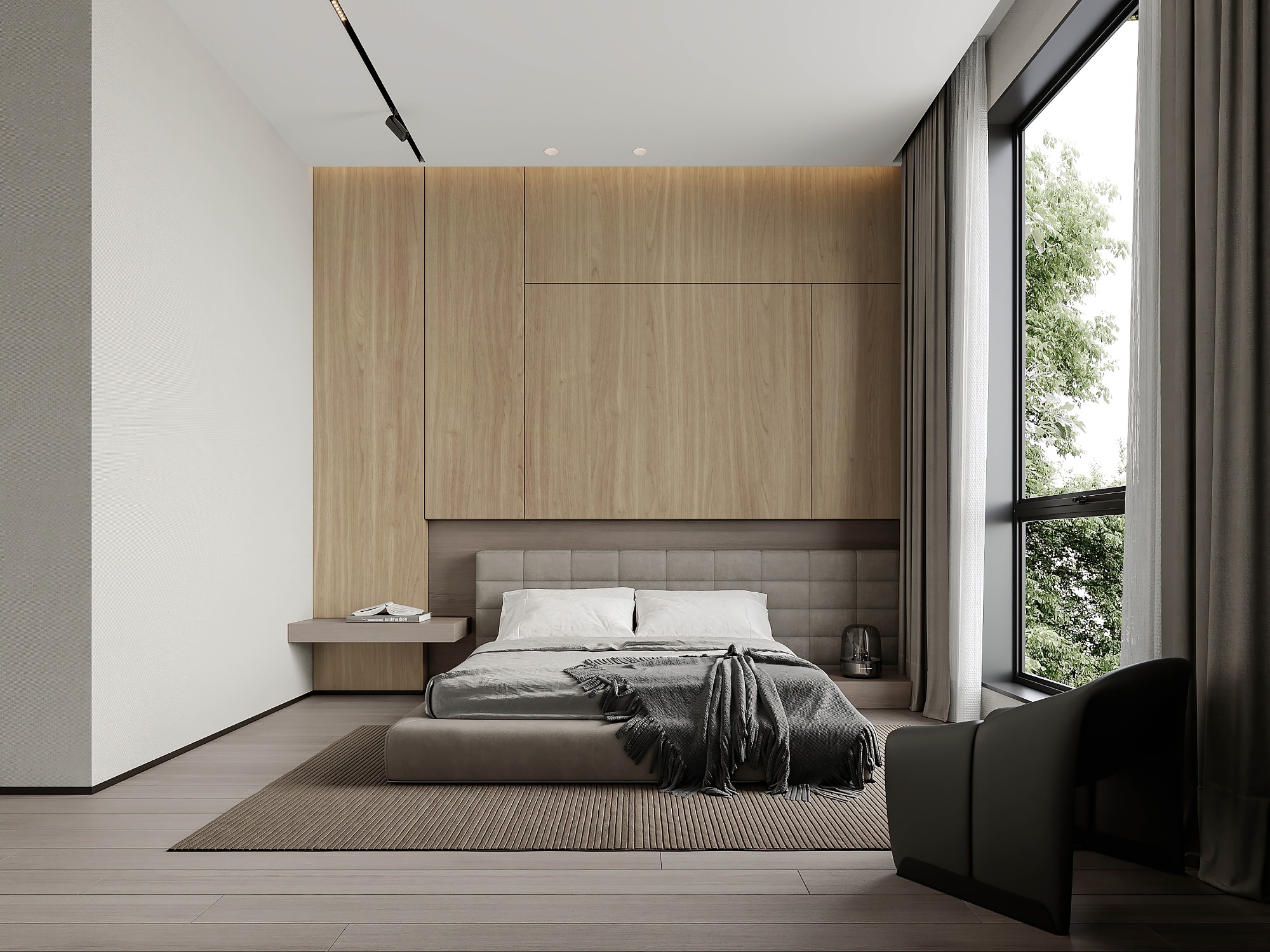 N21207 Melamine paper with wood grain