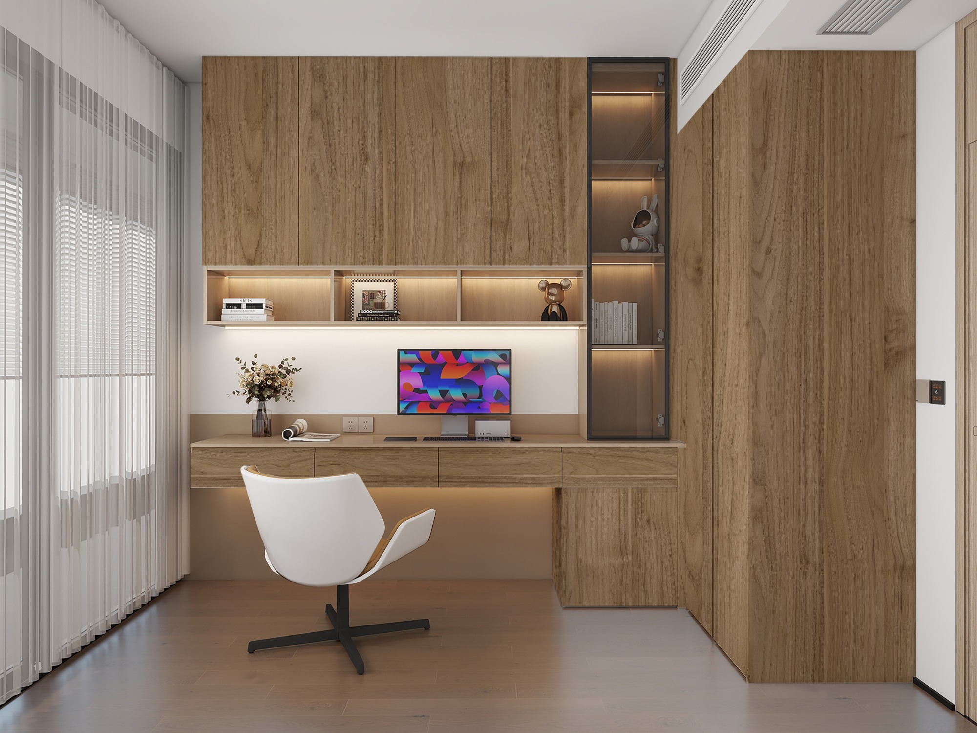 N00081 Melamine paper with wood grain