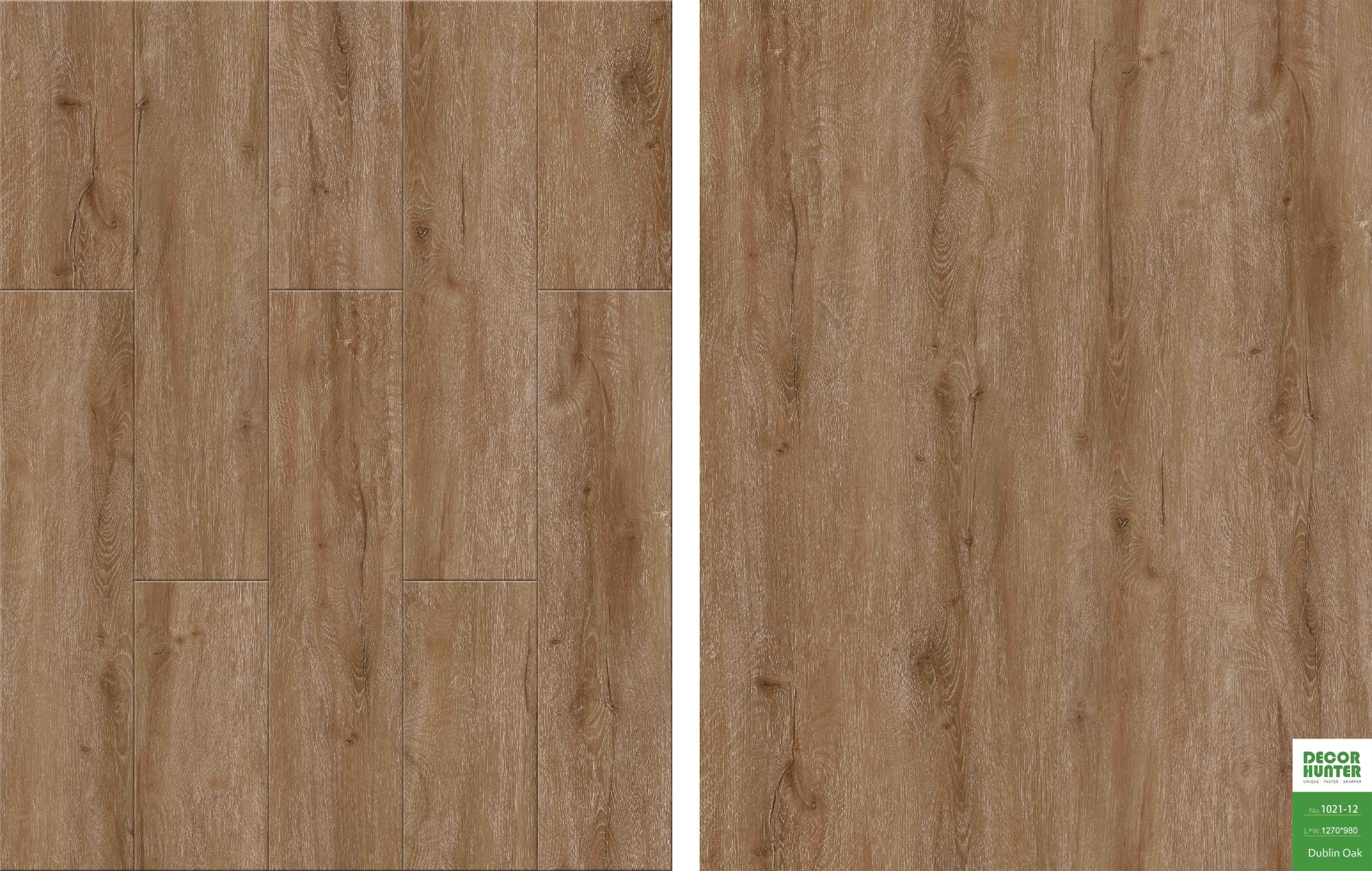 1021 Dublin Oak ｜Wood Grain Vinyl Flooring Film