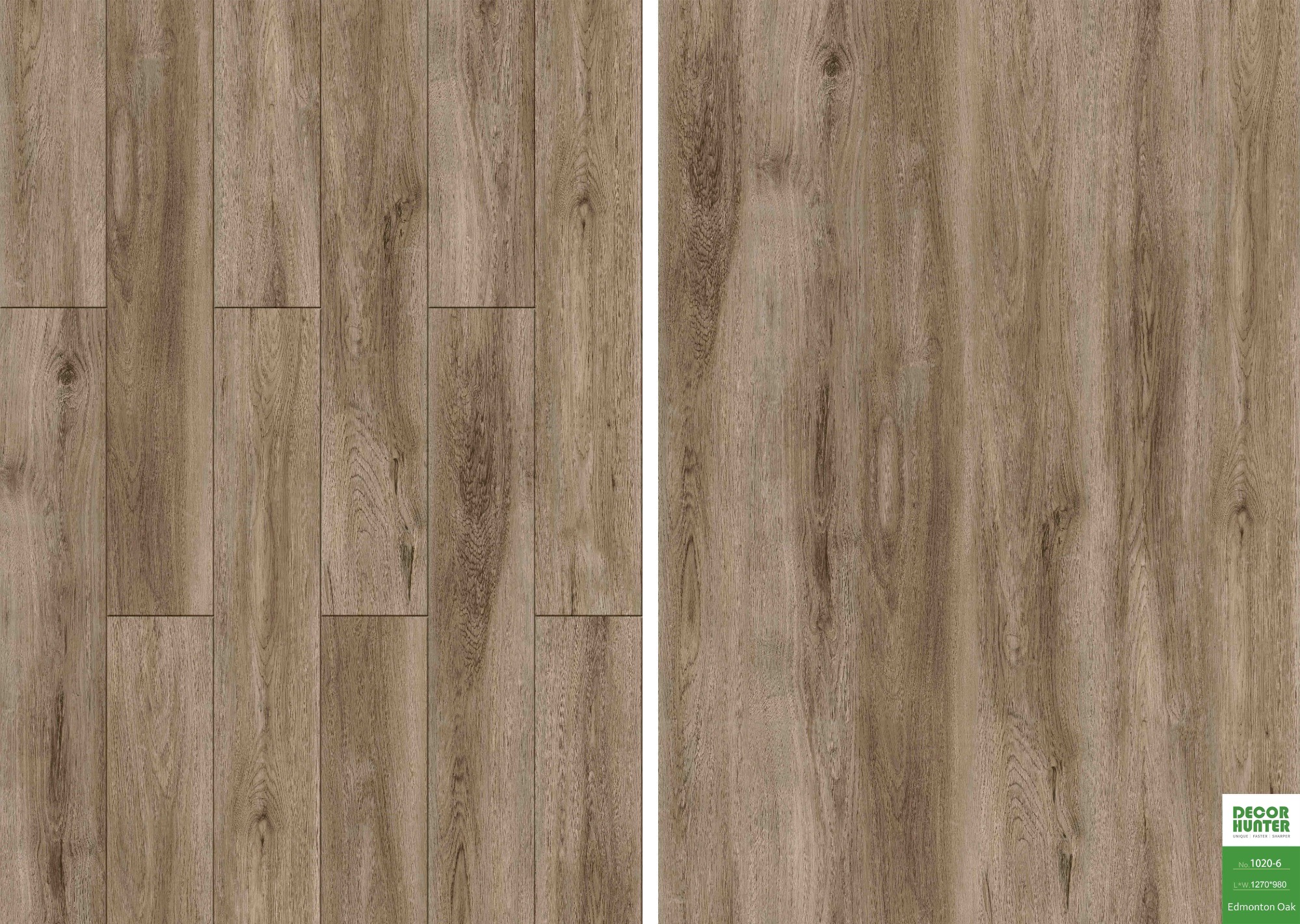 1020 Edmonton Oak｜Wood Grain Vinyl Flooring Film