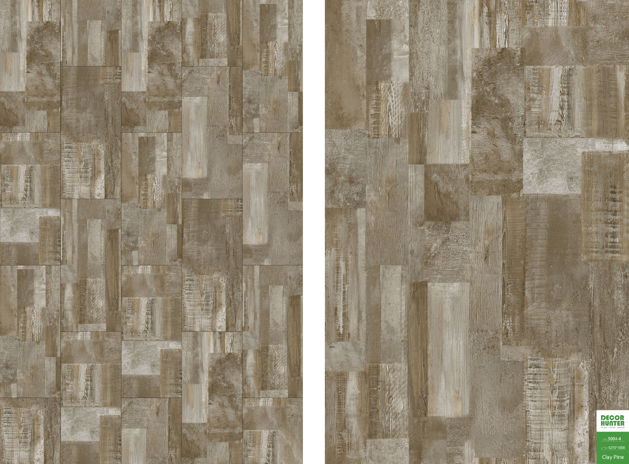 5004 Clay Pine｜Wood Grain Vinyl Flooring Film