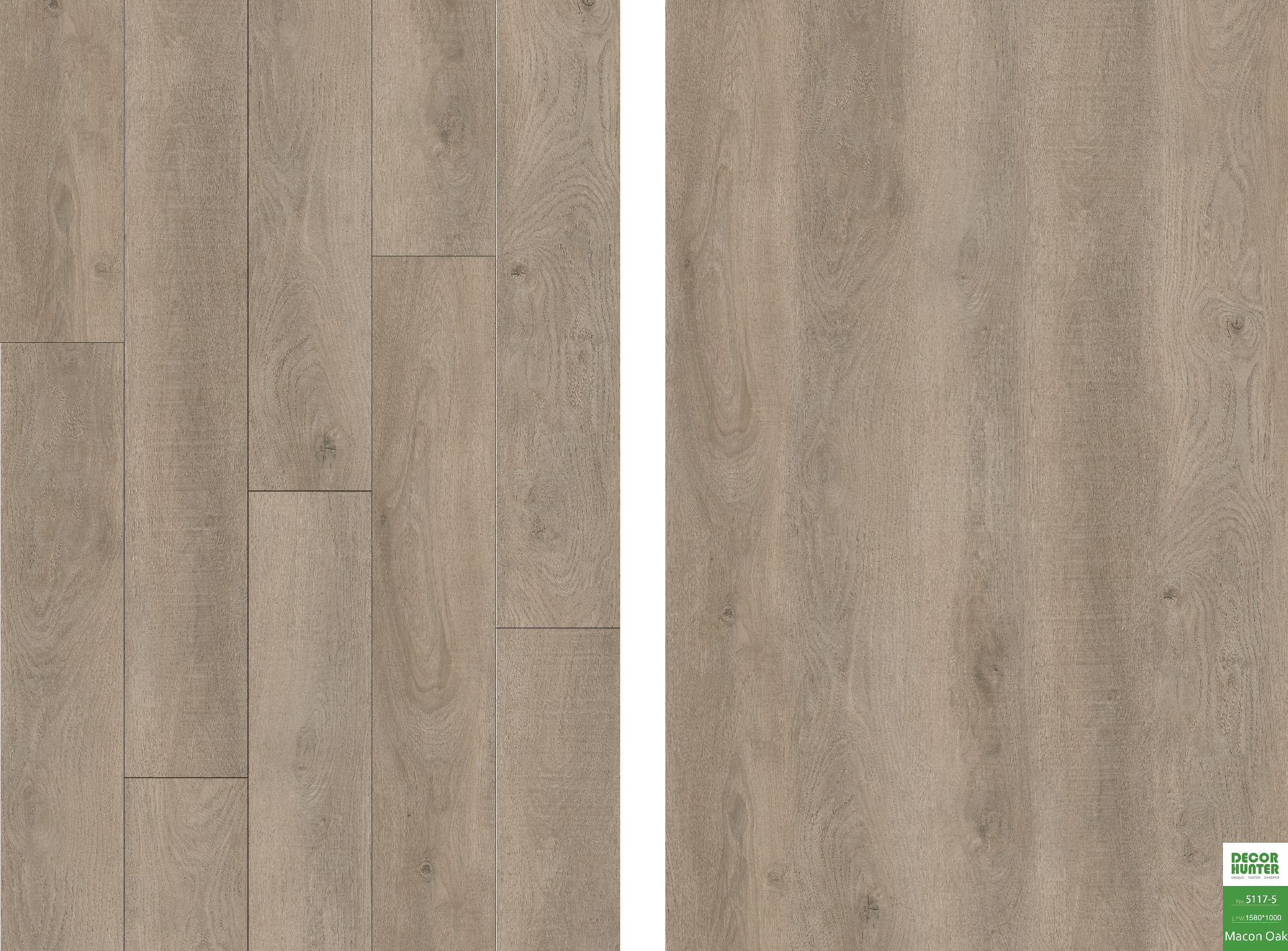 5117 Macon Oak｜Wood Grain Vinyl Flooring Film