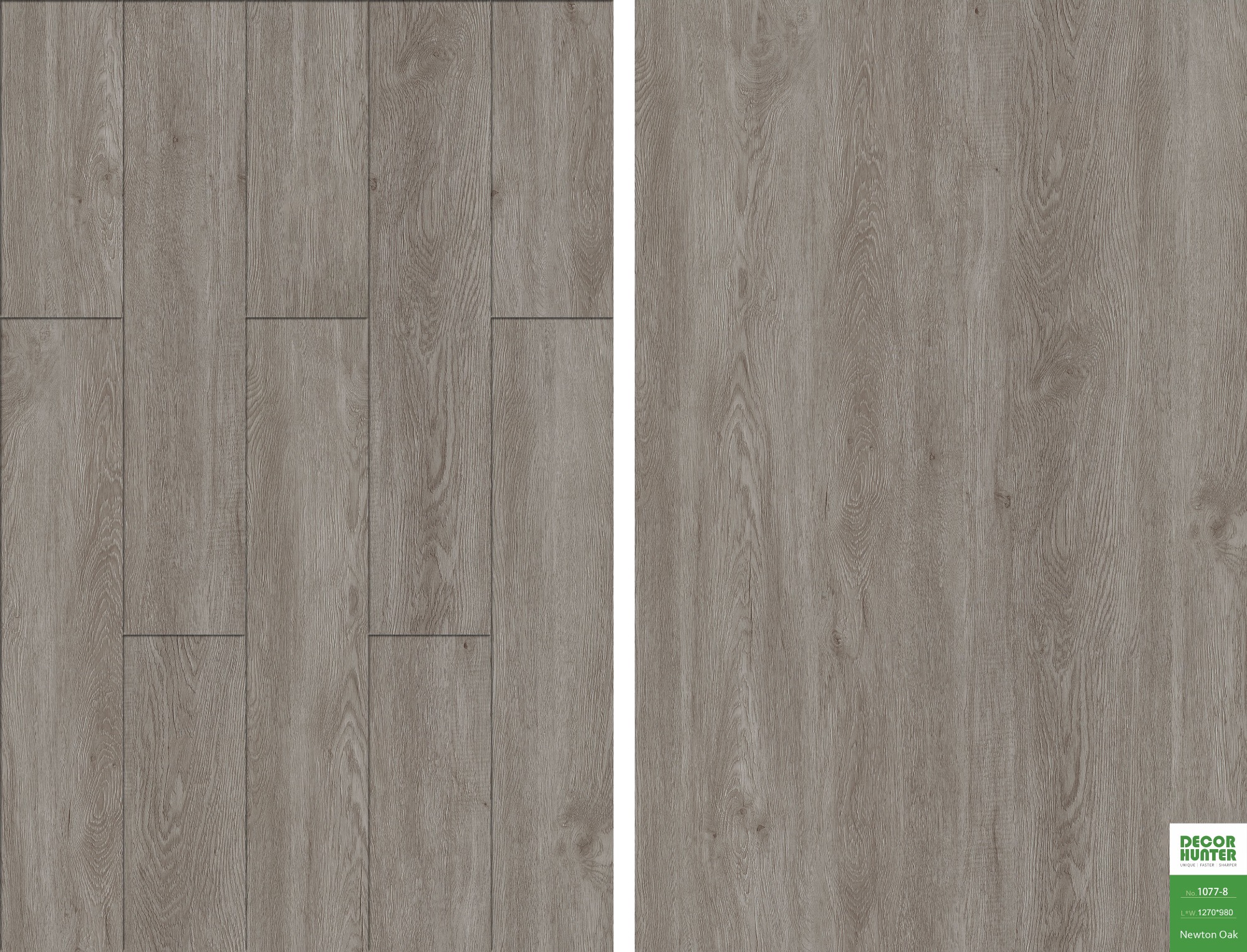 1077 Newton Oak｜Wood Grain Vinyl Flooring Film