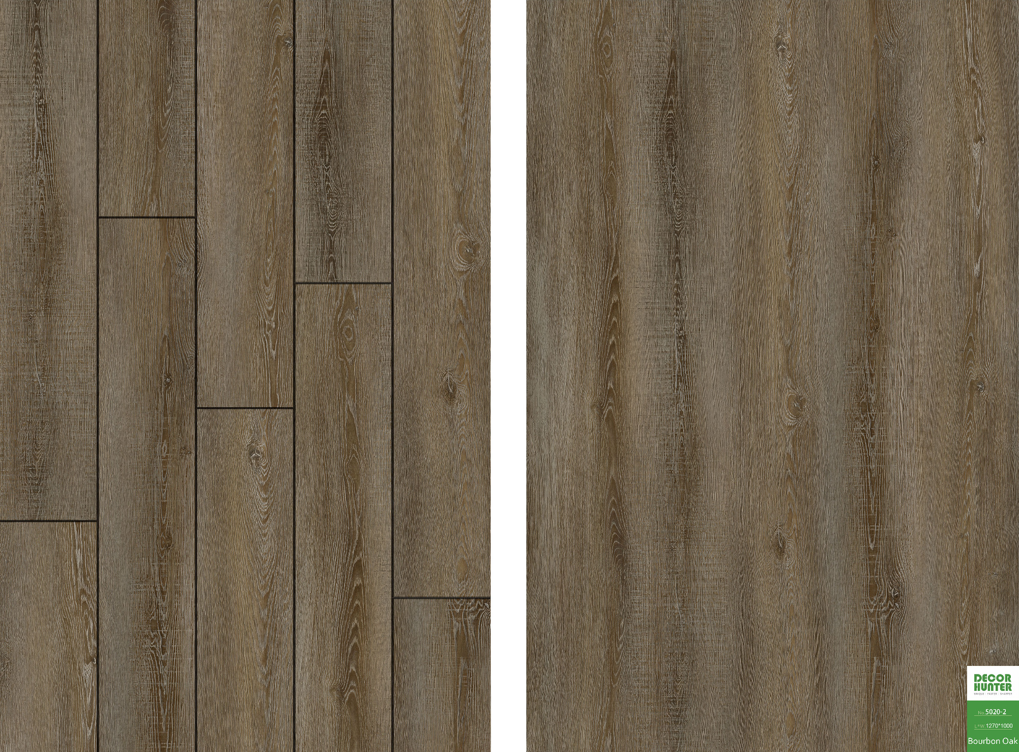 5020 Bourbon Oak｜Wood Grain Vinyl Flooring Film