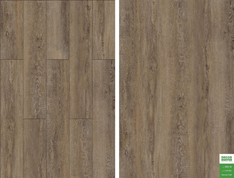 1053 Kansas Oak｜Wood Grain Vinyl Flooring Film