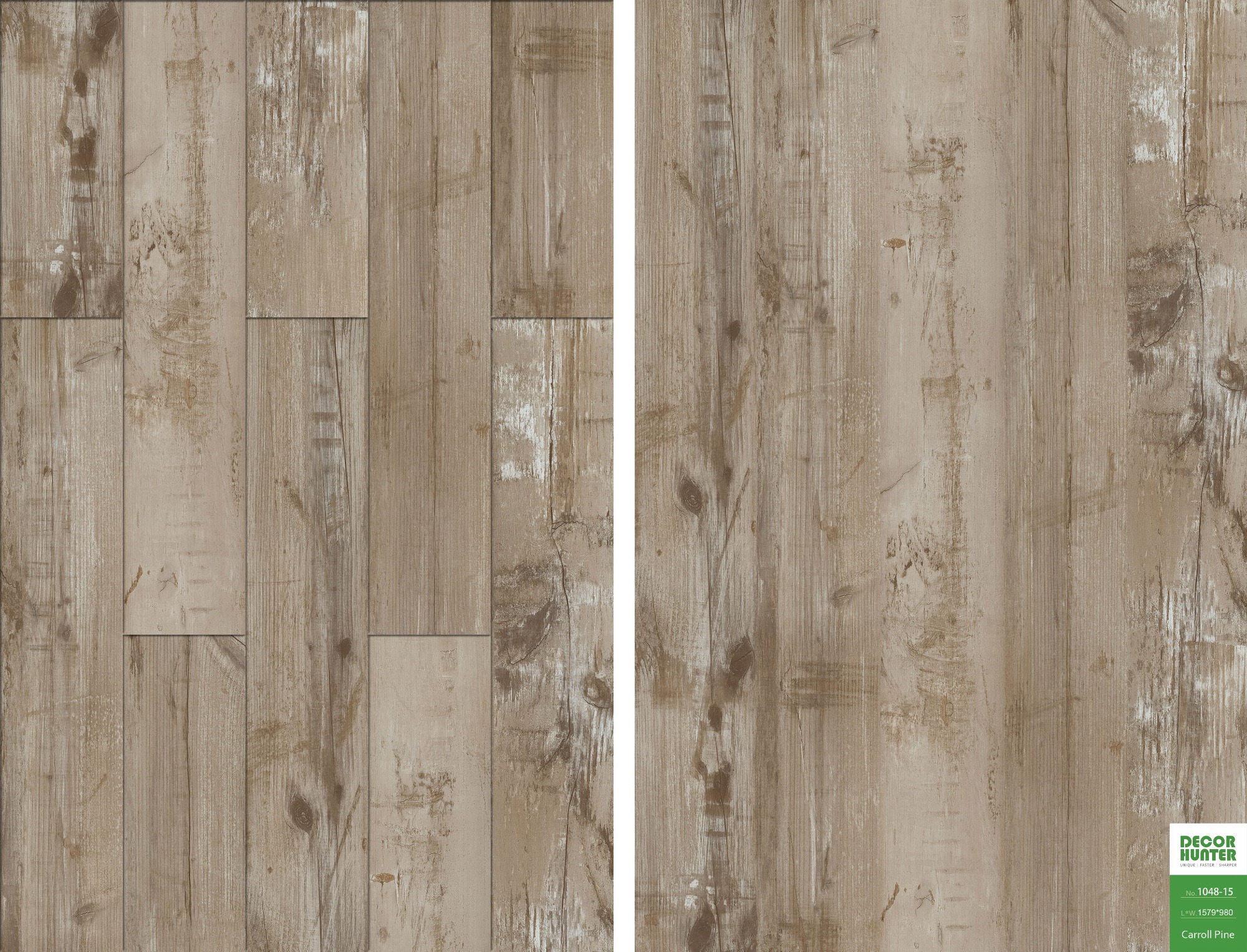 1048 Carroll Pine｜Wood Grain Vinyl Flooring Film