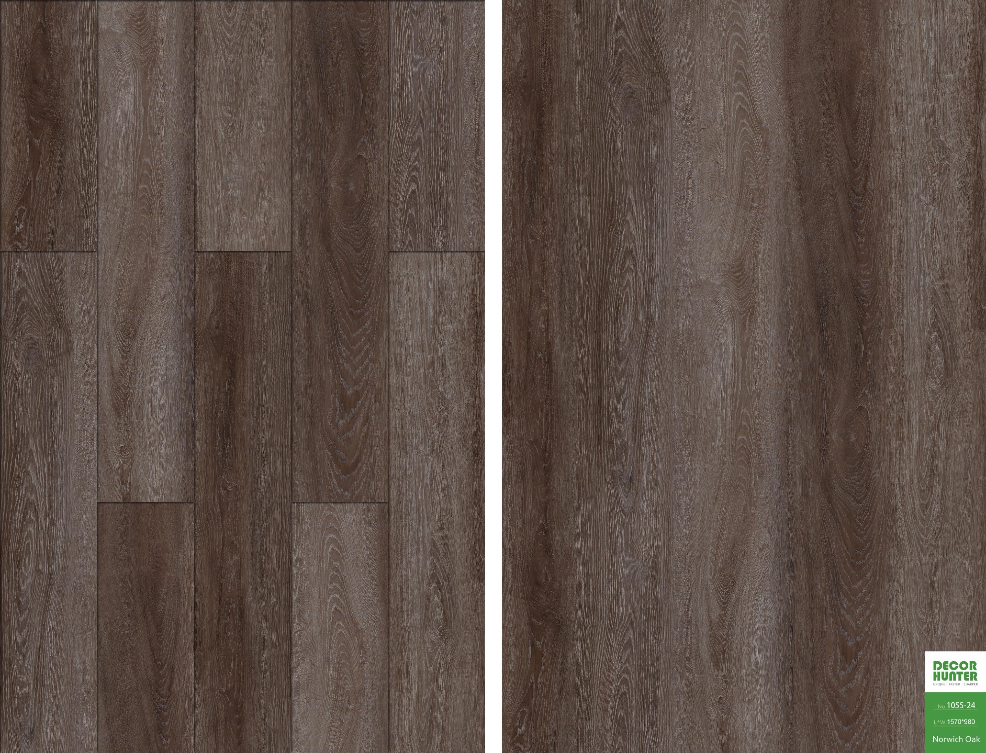 1055 Norwich Oak｜Wood Grain Vinyl Flooring Film