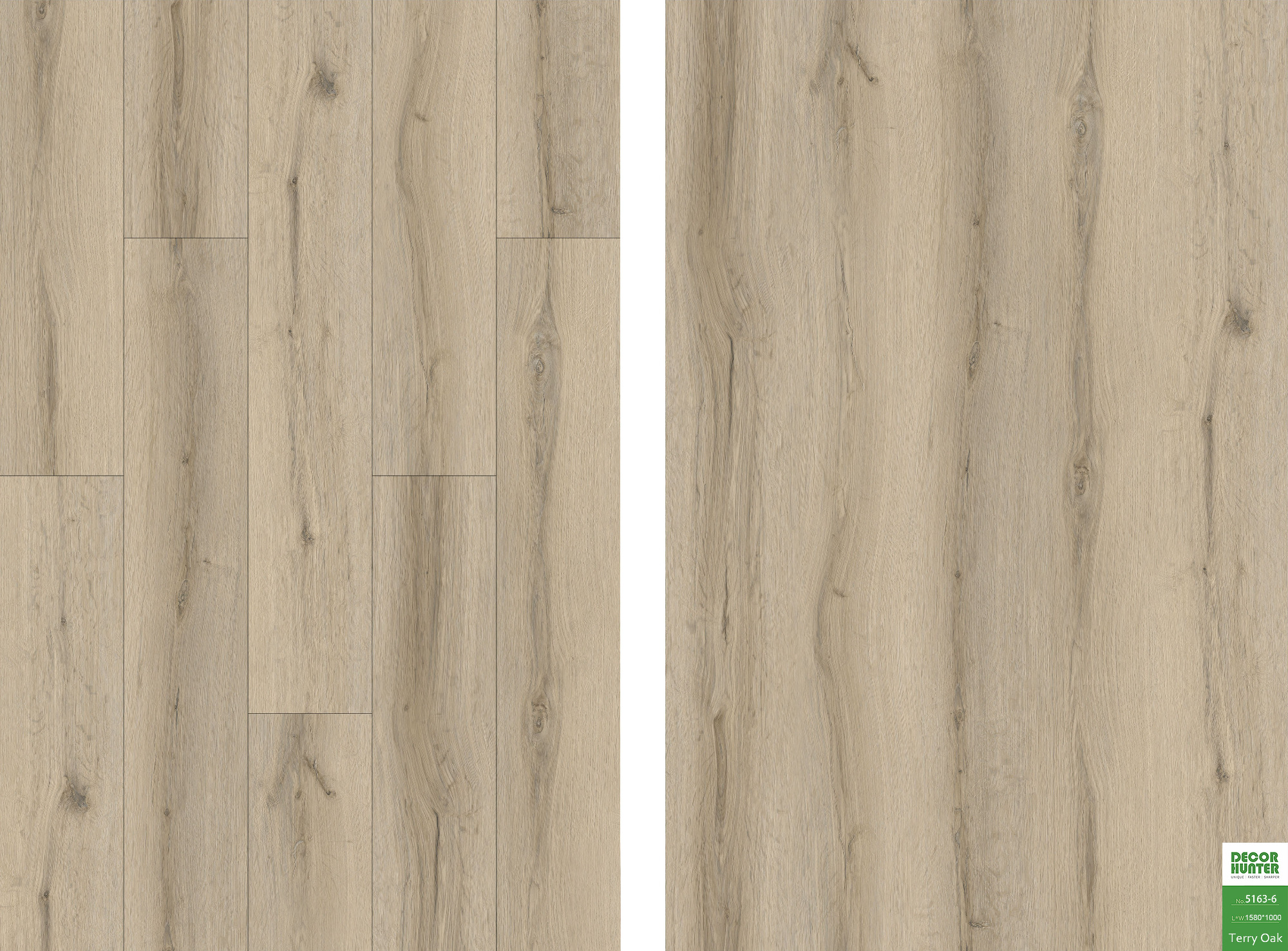 5163 Terry Oak｜Wood Grain Vinyl Flooring Film