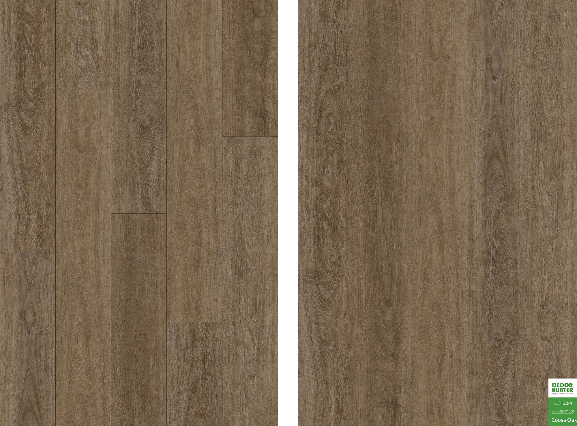 5122 Coosa Oak｜Wood Grain Vinyl Flooring Film