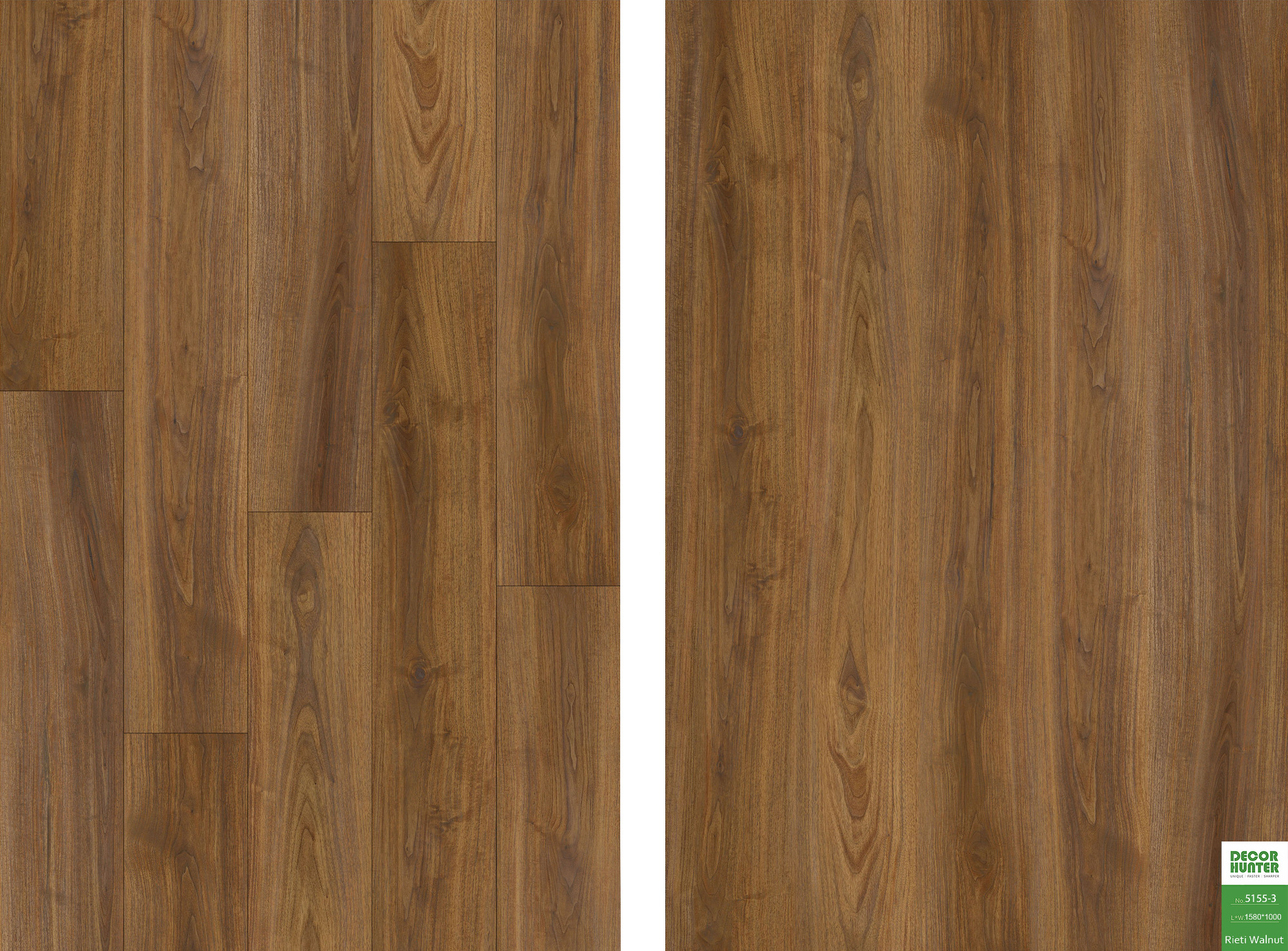 5155 Rieti Walnut｜Wood Grain Vinyl Flooring Film