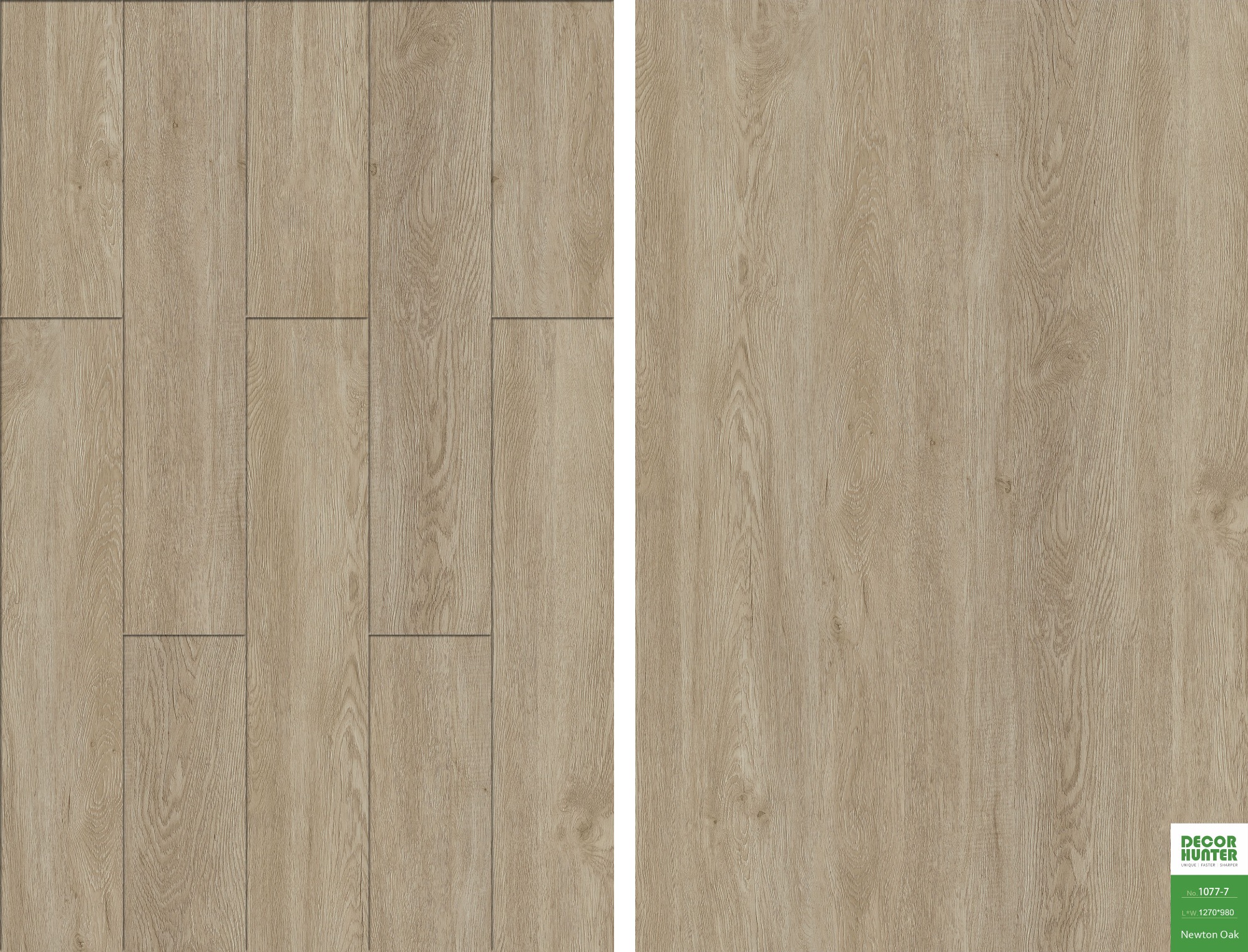 1077 Newton Oak｜Wood Grain Vinyl Flooring Film