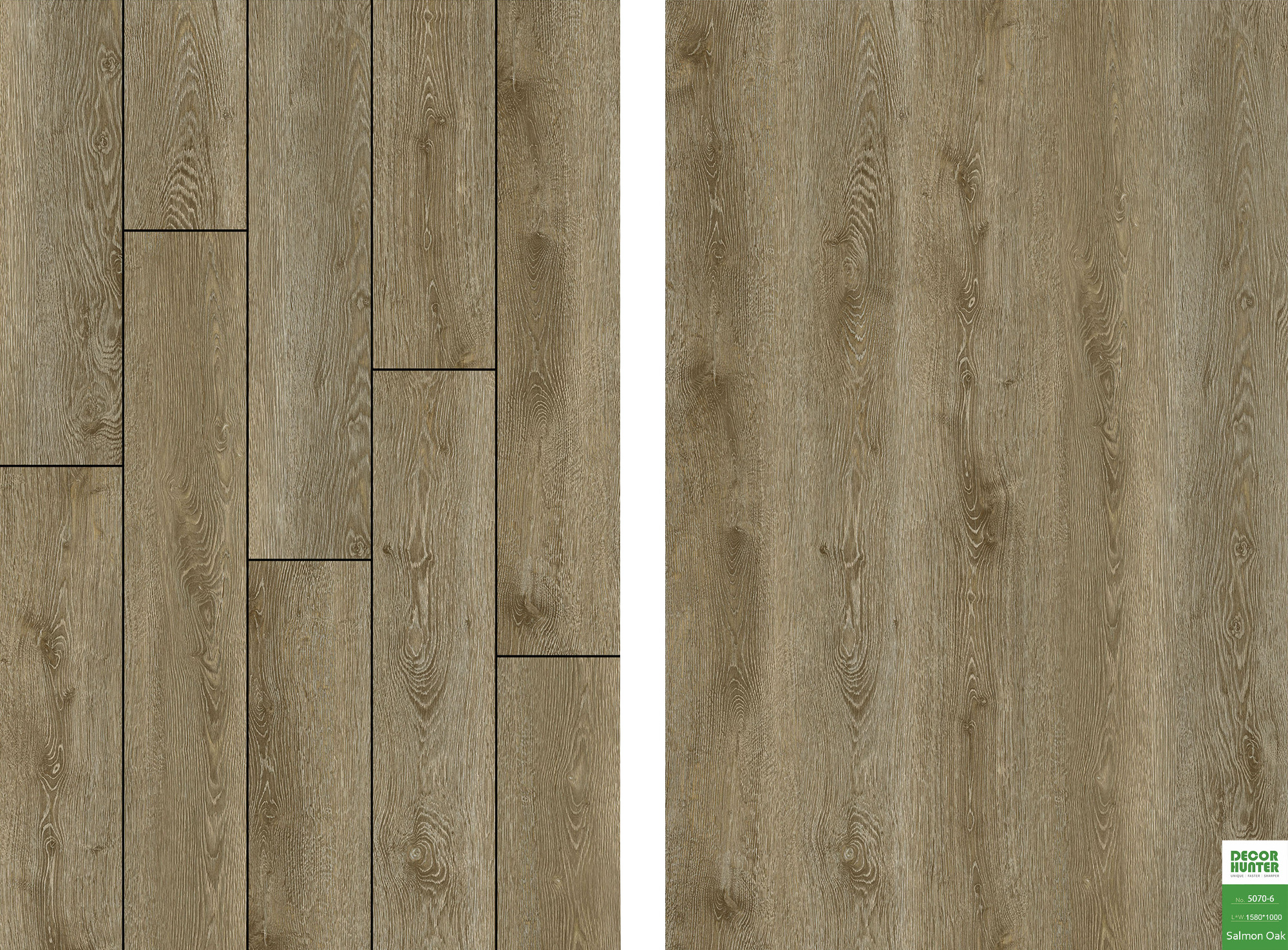 5070 Salmon Oak｜Wood Grain Vinyl Flooring Film