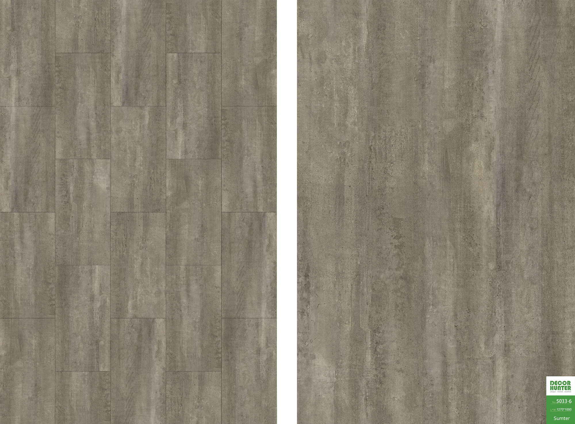 5033 Sumter ｜Stone Texture Vinyl Flooring Film