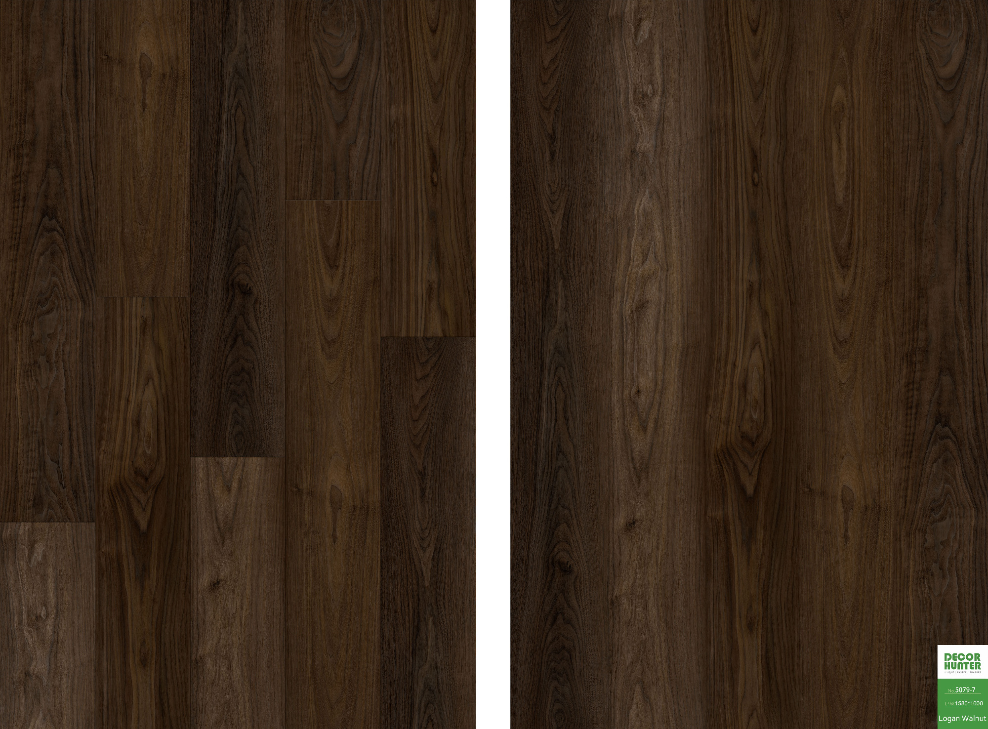 5079 Logan Walnut｜Wood Grain Vinyl Flooring Film