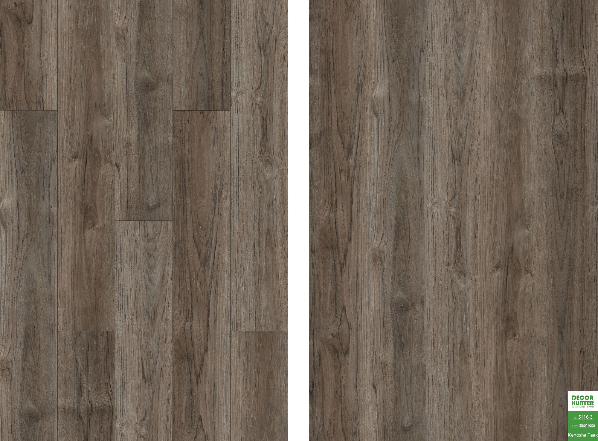 5116 Kenosha Teak｜Wood Grain Vinyl Flooring Film