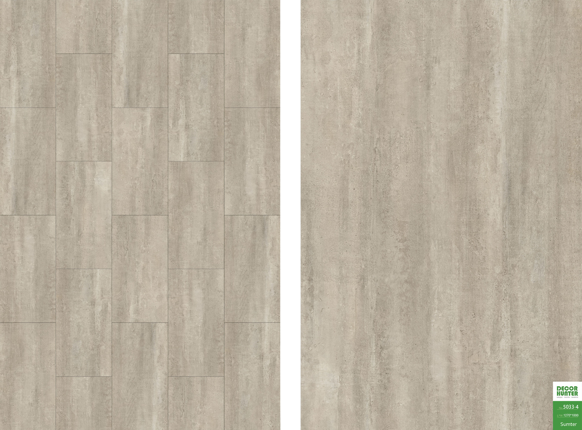 5033 Sumter ｜Stone Texture Vinyl Flooring Film