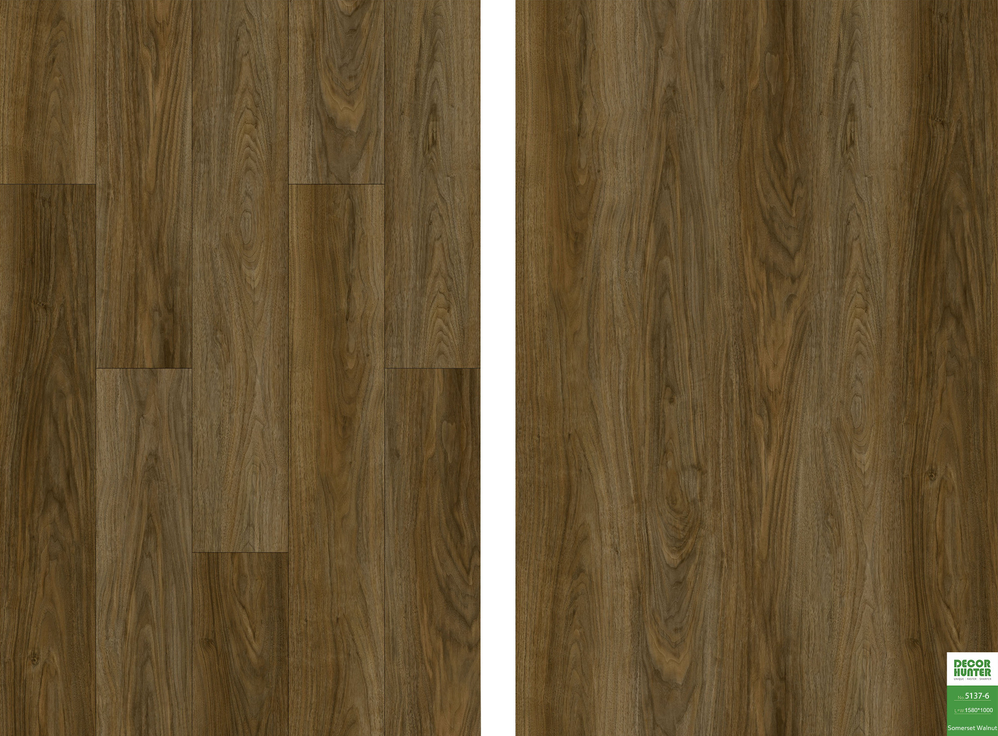 5137 Somerset Walnut｜Wood Grain Vinyl Flooring Film