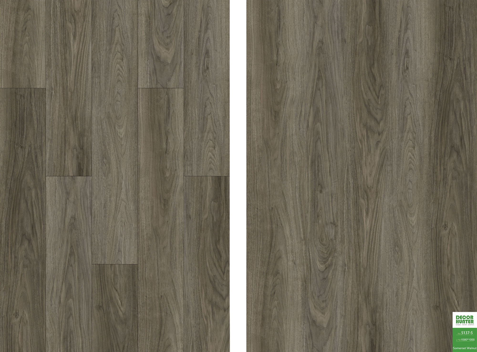 5137 Somerset Walnut｜Wood Grain Vinyl Flooring Film