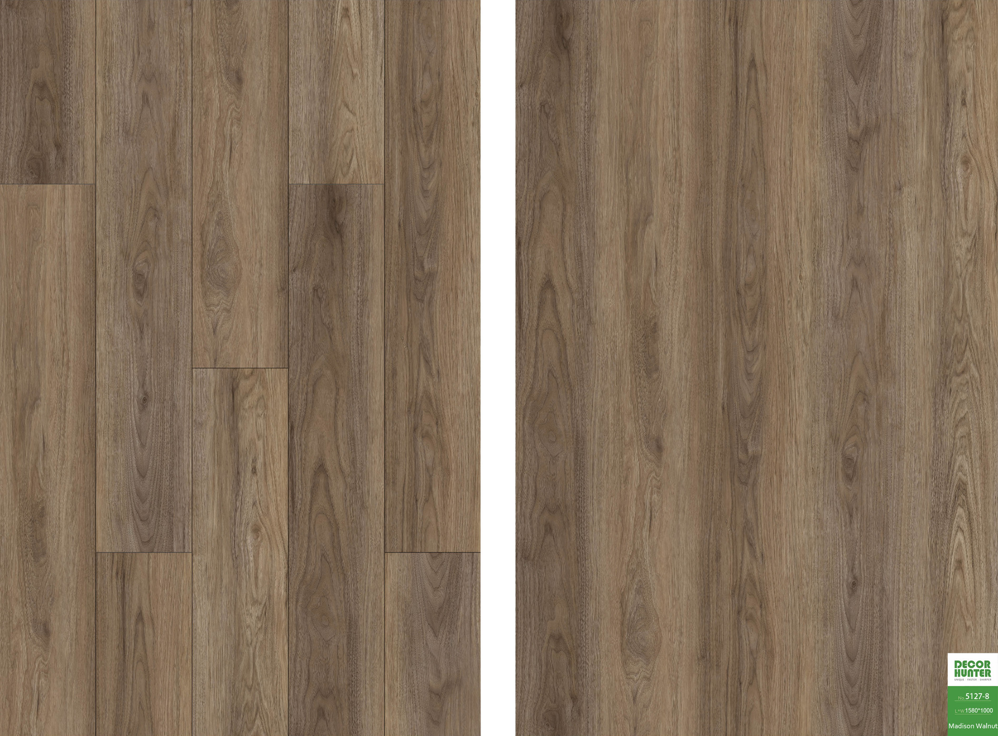 5127 Madison Walnut｜Wood Grain Vinyl Flooring Film