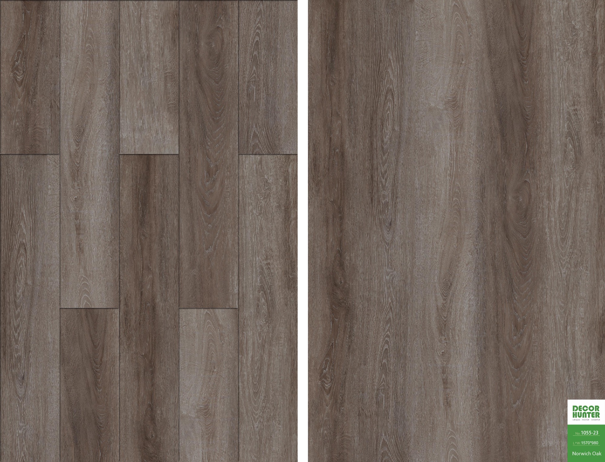 1055 Norwich Oak｜Wood Grain Vinyl Flooring Film