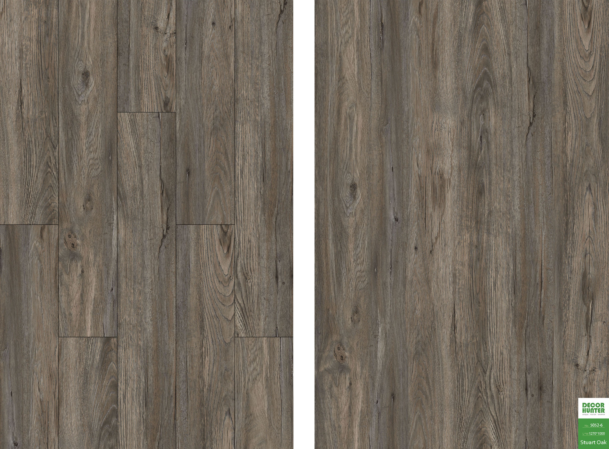 5052 Stuark Oak｜Wood Grain Vinyl Flooring Film